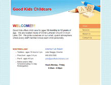 Tablet Screenshot of goodkidschildcare.com